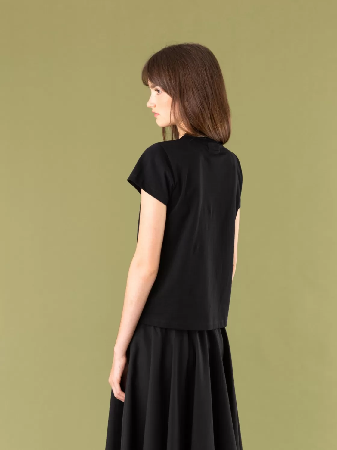 Women agnès b. T-Shirts & Tank Tops<Black And Gold Short Sleeves Brando T-shirt