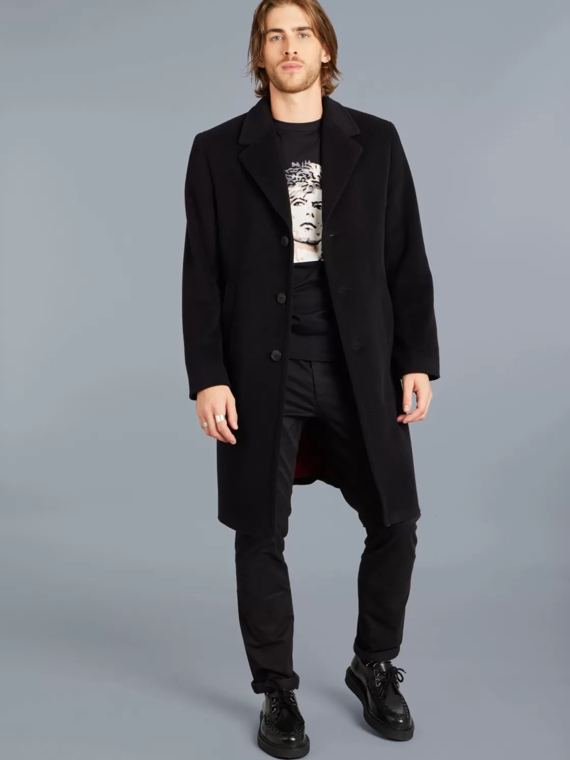 agnès b. Artist's Collection | T-Shirts & Polos<Black Cotton Brando T-shirt With Artist Rafael Gray