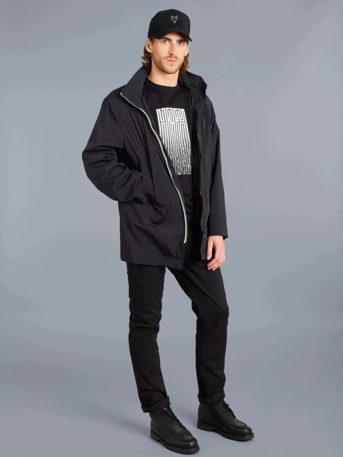 agnès b. Artist's Collection | T-Shirts & Polos<Black Cotton Jersey Brando T-shirt With Artist L'Atlas