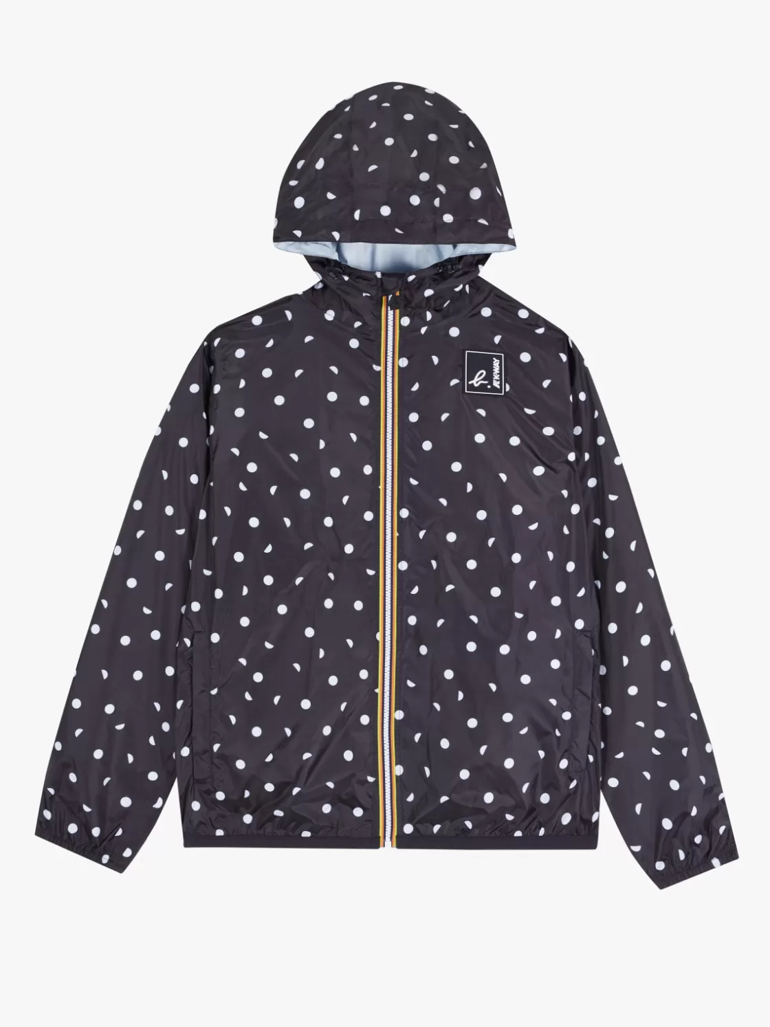Women agnès b. Jackets & Coats | Jackets & Coats<Black Polka Dot Unisex X K-way Claude Parka