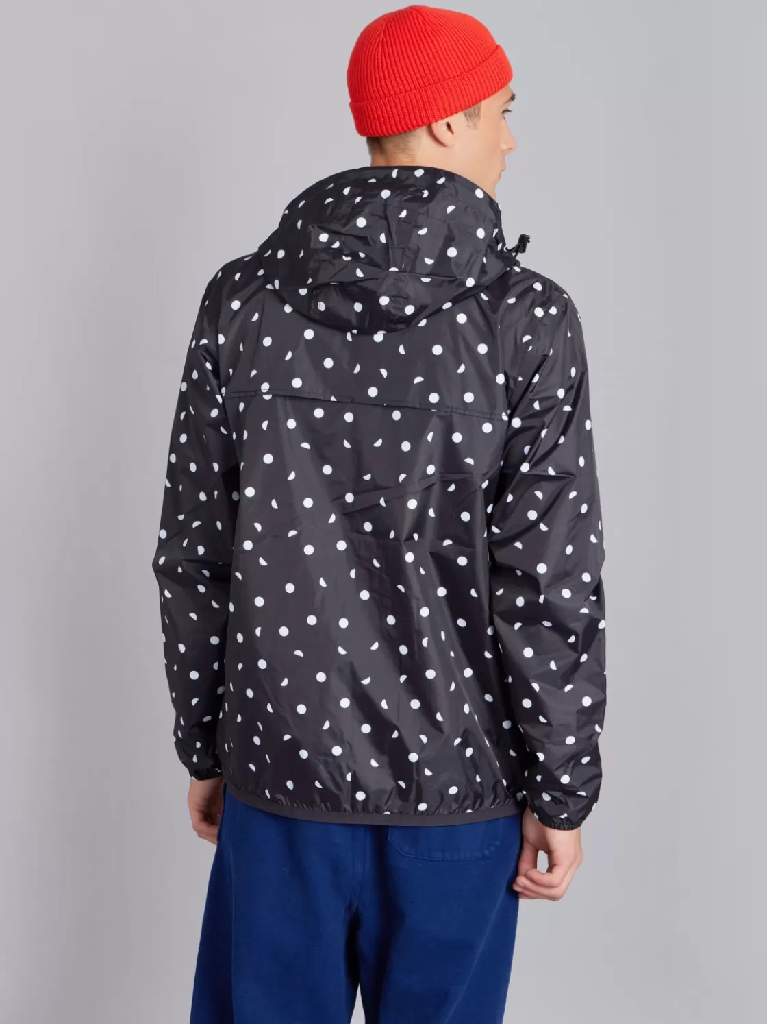 Women agnès b. Jackets & Coats | Jackets & Coats<Black Polka Dot Unisex X K-way Claude Parka
