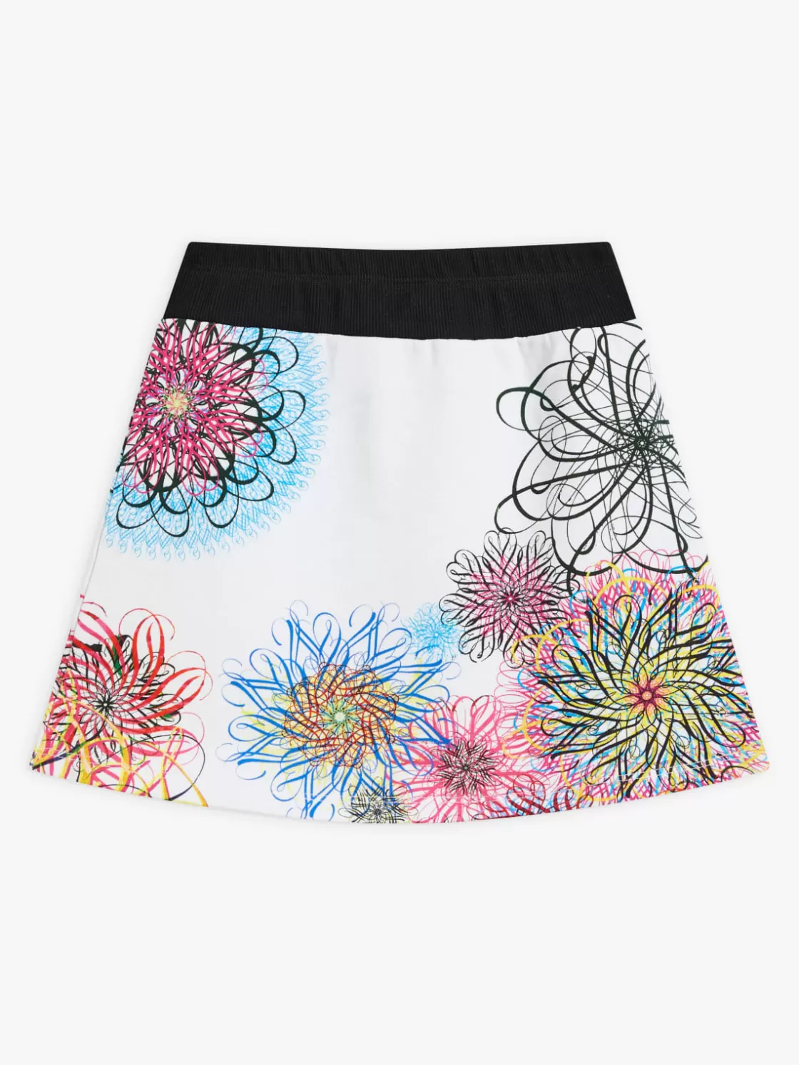 agnès b. Clothing<Cotton Fleece Floral Tornade Skirt With Artist Ryan McGinness