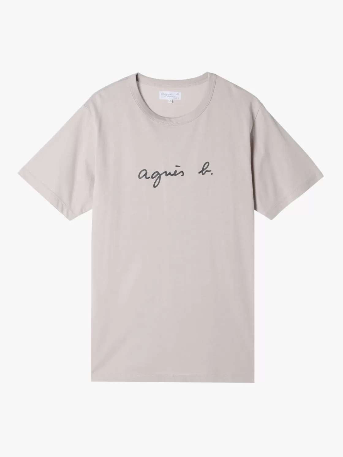 agnès b. T-Shirts & Polos<Grey Cotton Brando T-shirt With Logo