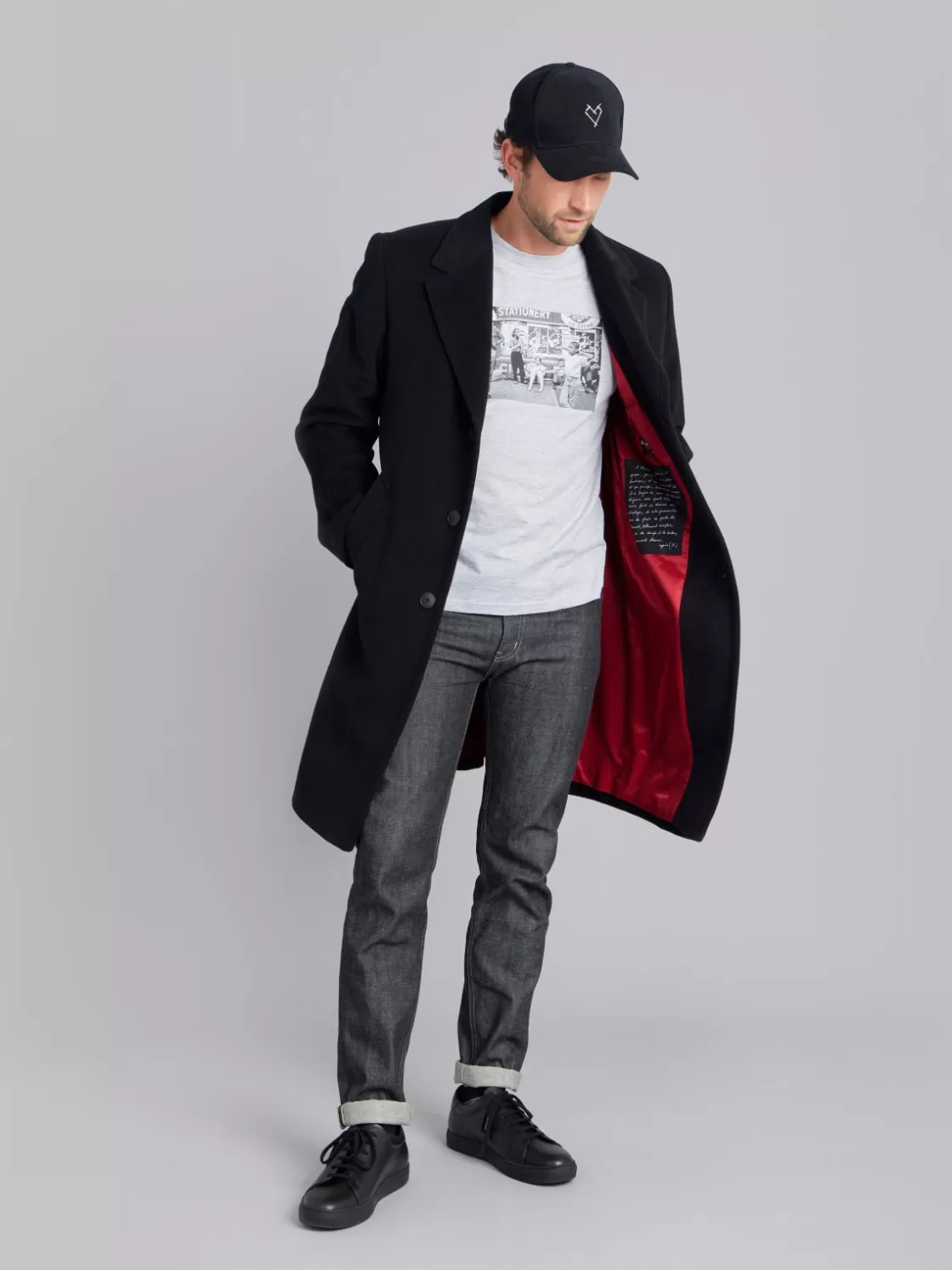 agnès b. Artist's Collection | T-Shirts & Polos<Grey Cotton Jersey Brando T-shirt With Artist Alain Dister